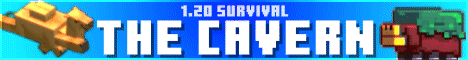The Cavern - 1.20 Survival Towny Minecraft banner